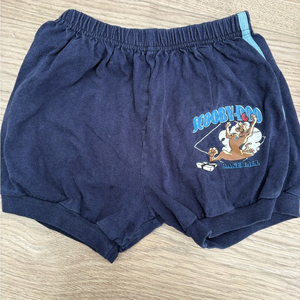 Vintage Y2K Scooby Doo Graphic Shorts Kids Size 5 Rare Cartoon